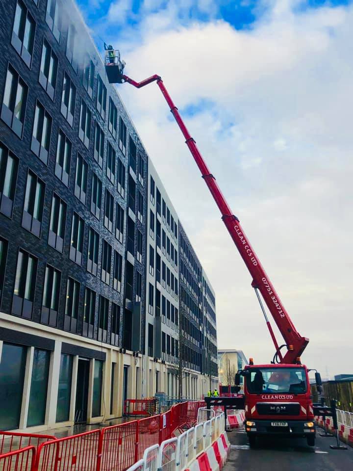 An example of a commercial clean using cherry picker, by Home Statements