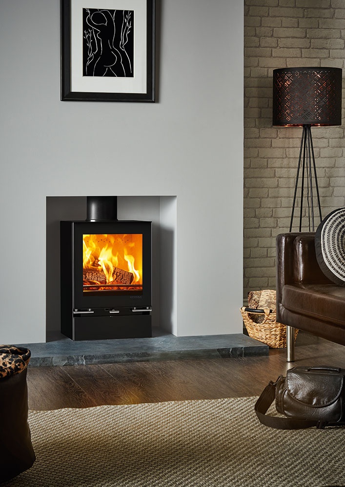 An example of a log burner in a modern home. Home Statements