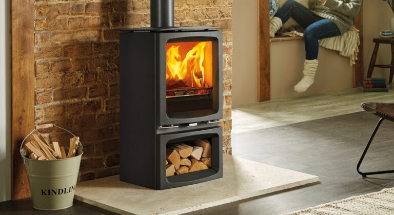 An example of a log burner in a modern home. Home Statements