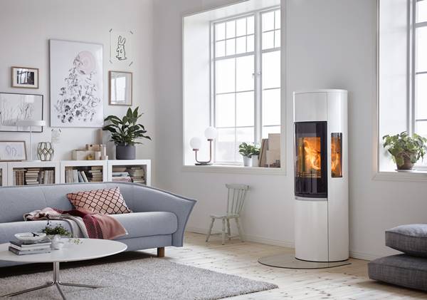 An example of a contemporary style log burner in a modern home. Home Statements