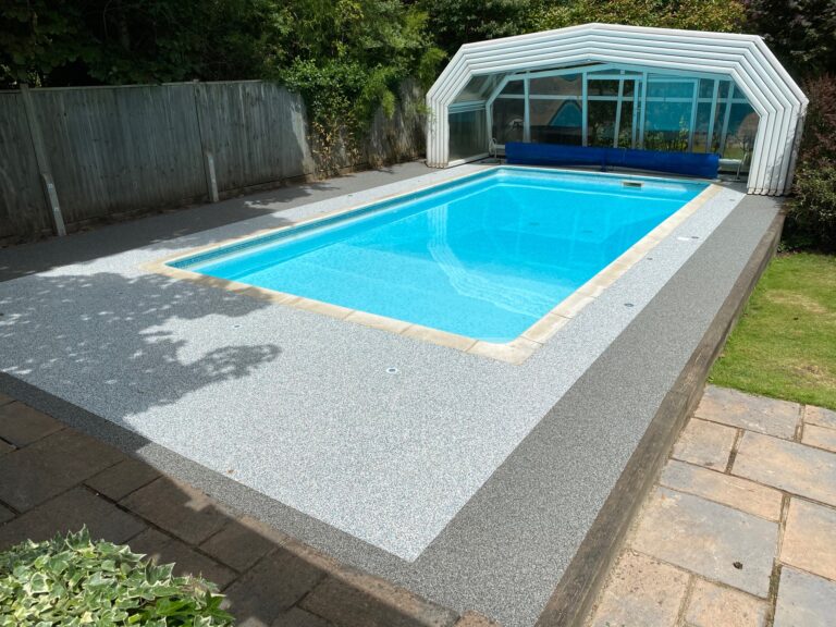 An example of a resin swimming pool surround, by Home Statements