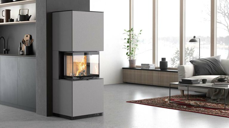 An example of a contemporary style stove in a modern home. Home Statements