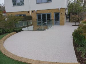 An example of a resin bound patio in London, by Home Statements
