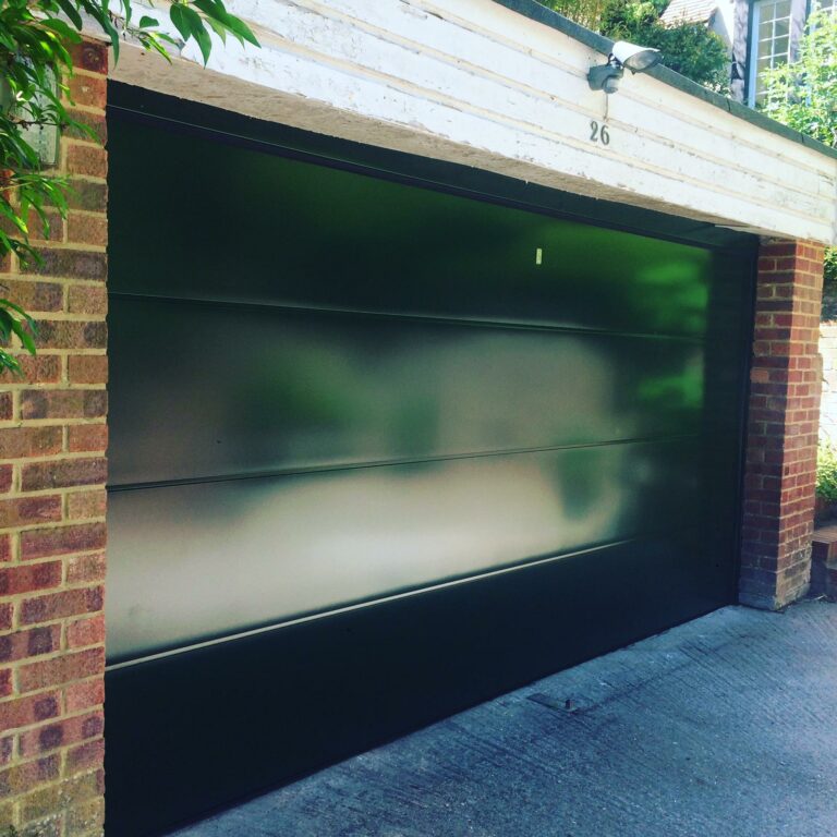 An example of an insulated sectional garage door, by Home Statements