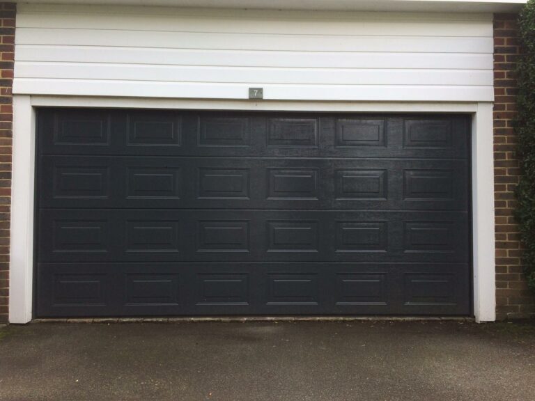 An example of an insulated sectional garage door, by Home Statements
