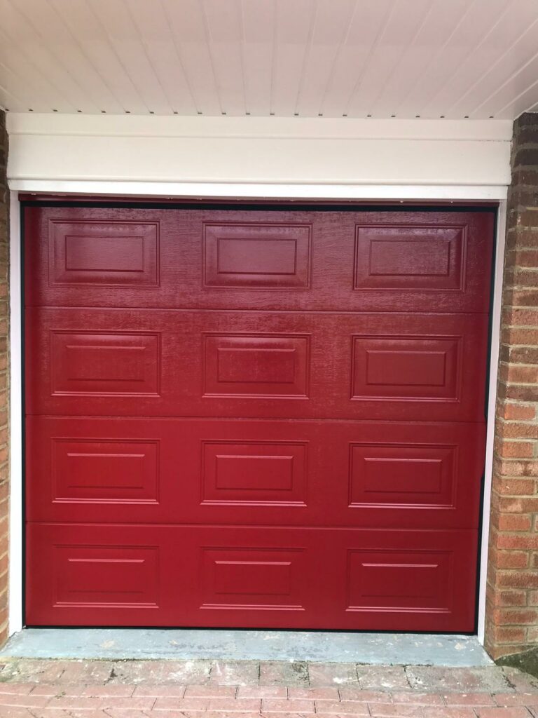 An example of an insulated sectional garage door. Home Statements