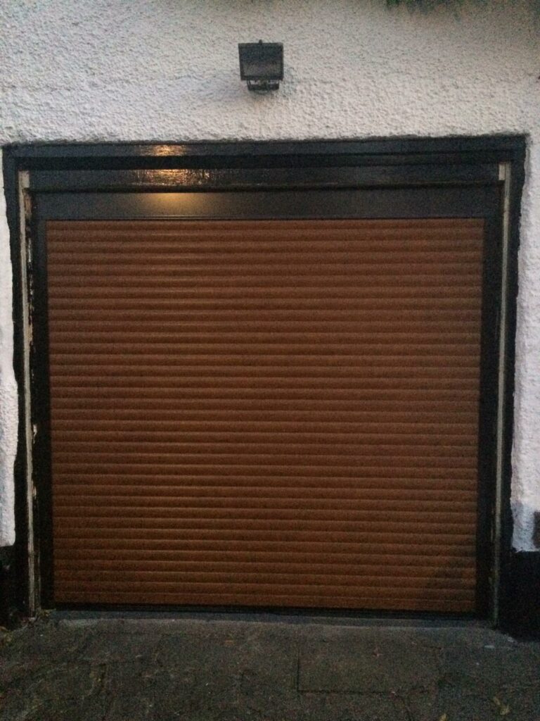 An example of a roller shutter garage door. Home Statements