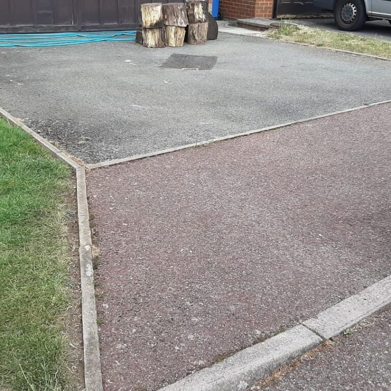 An example of a driveway before a resin bound driveway was installed by Home Statements
