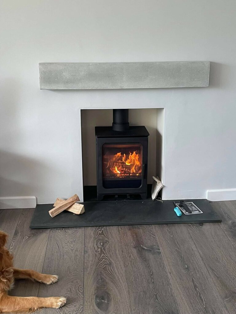 An example of a log burner installation in bearsted, near Maidstone, by Home Statements