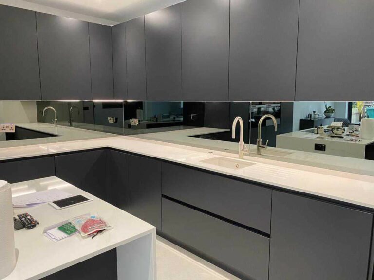 An example of kitchen mirrored splashbacks, Home Statements