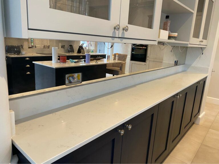 An example of kitchen mirrored glass kitchen splashbacks, Home Statements