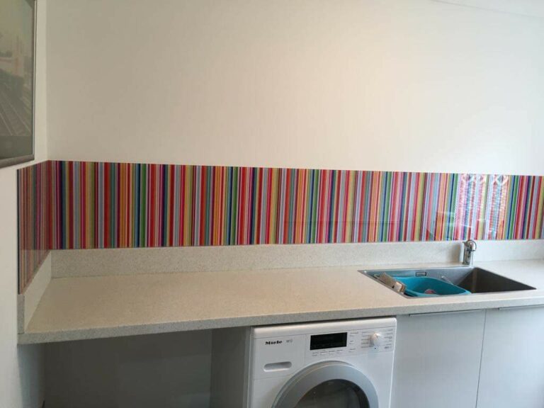 An example of vinyl printed kitchen glass splashbacks, Home Statements