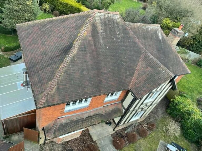 An example of roof cleaning in Sevenoaks, Home Statements