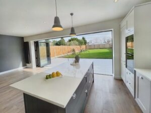 An example of bi-folding doors in Kent, by Home Statements