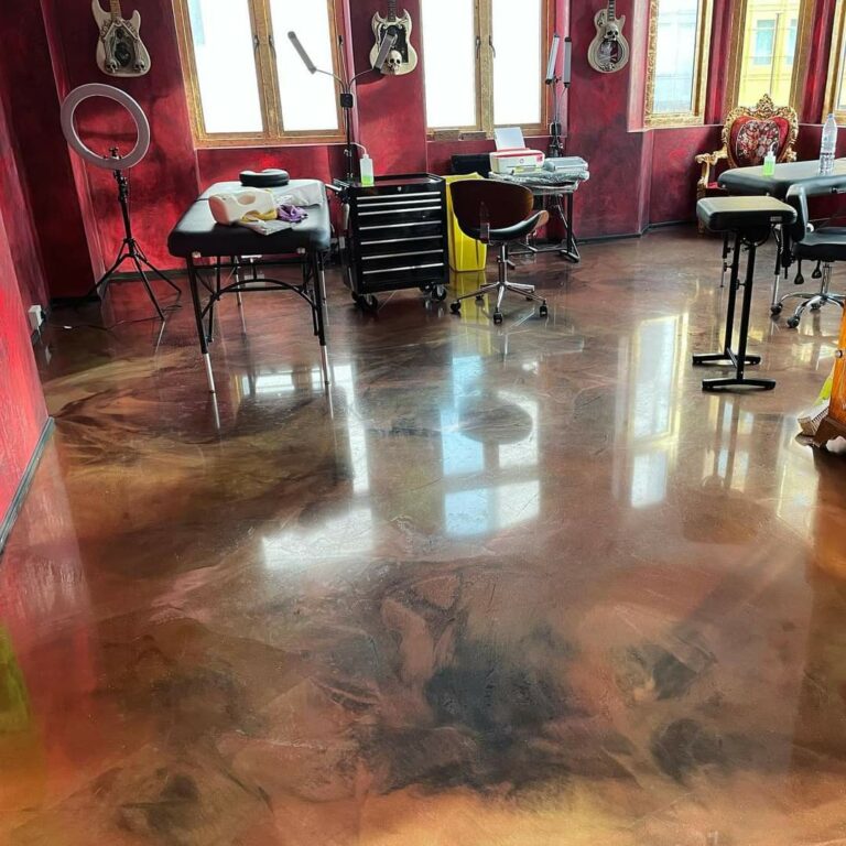 An example of a resin floor in a commercial building Home Statements