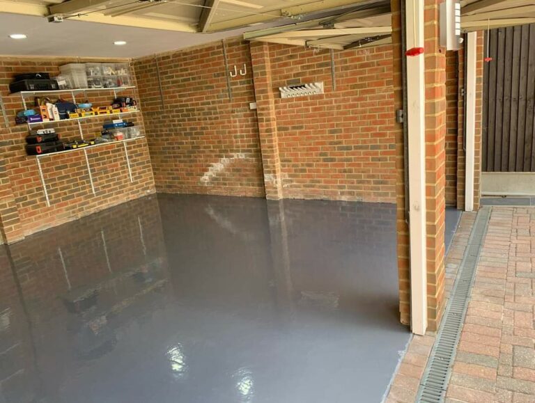 An example of a resin garage floor, Home Statements