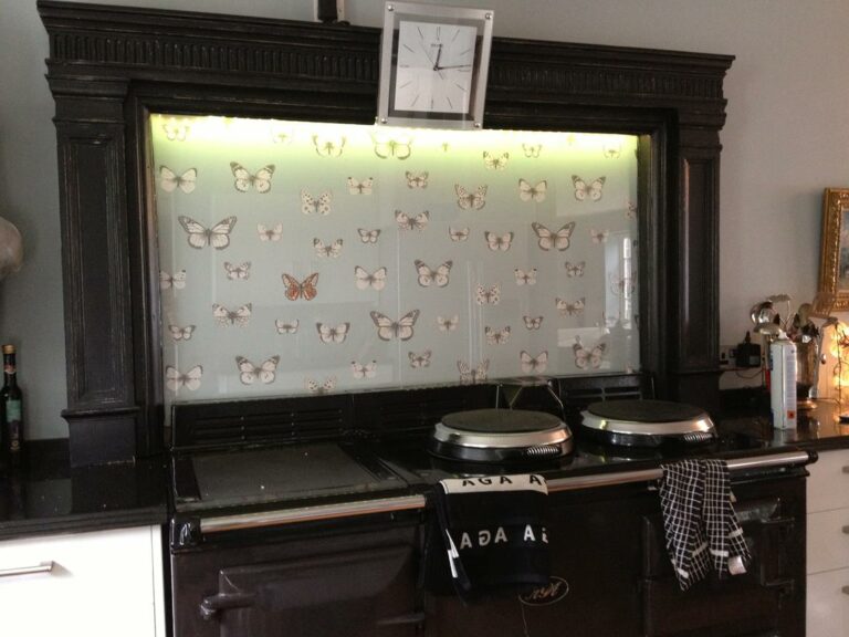 An example of a digital print glass kitchen splashback, Home Statements