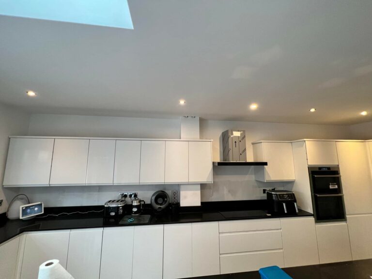 An example of a kitchen before we installed our unique epoxy resin splashbacks, Home Statements Ltd
