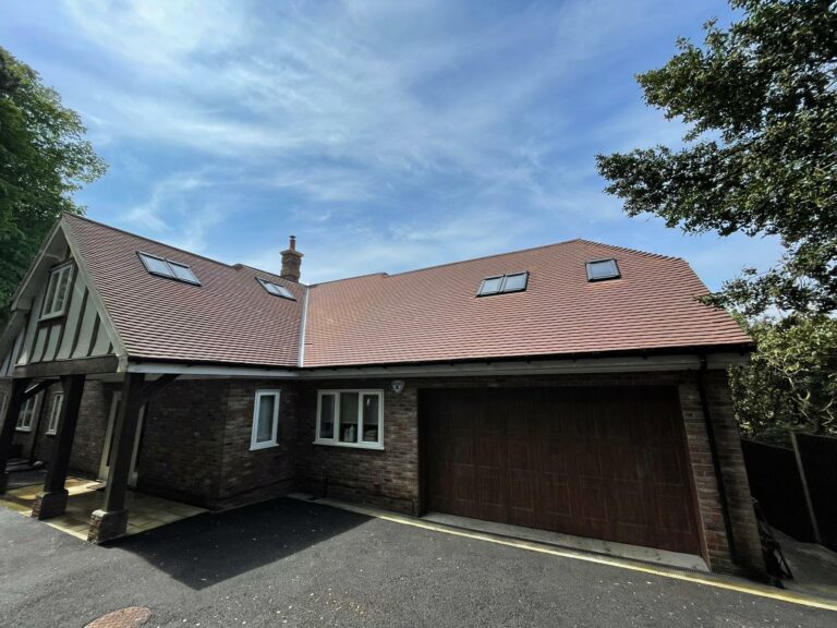 An example of roof cleaning in Oxted and Surrey by Home Statements Ltd